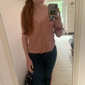 wrap styled tank top